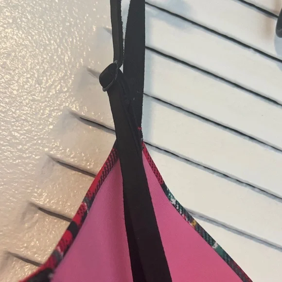 PINK Victoria’s Secret Red & Black Plaid Push-Up Bra - Picture 11 of 12